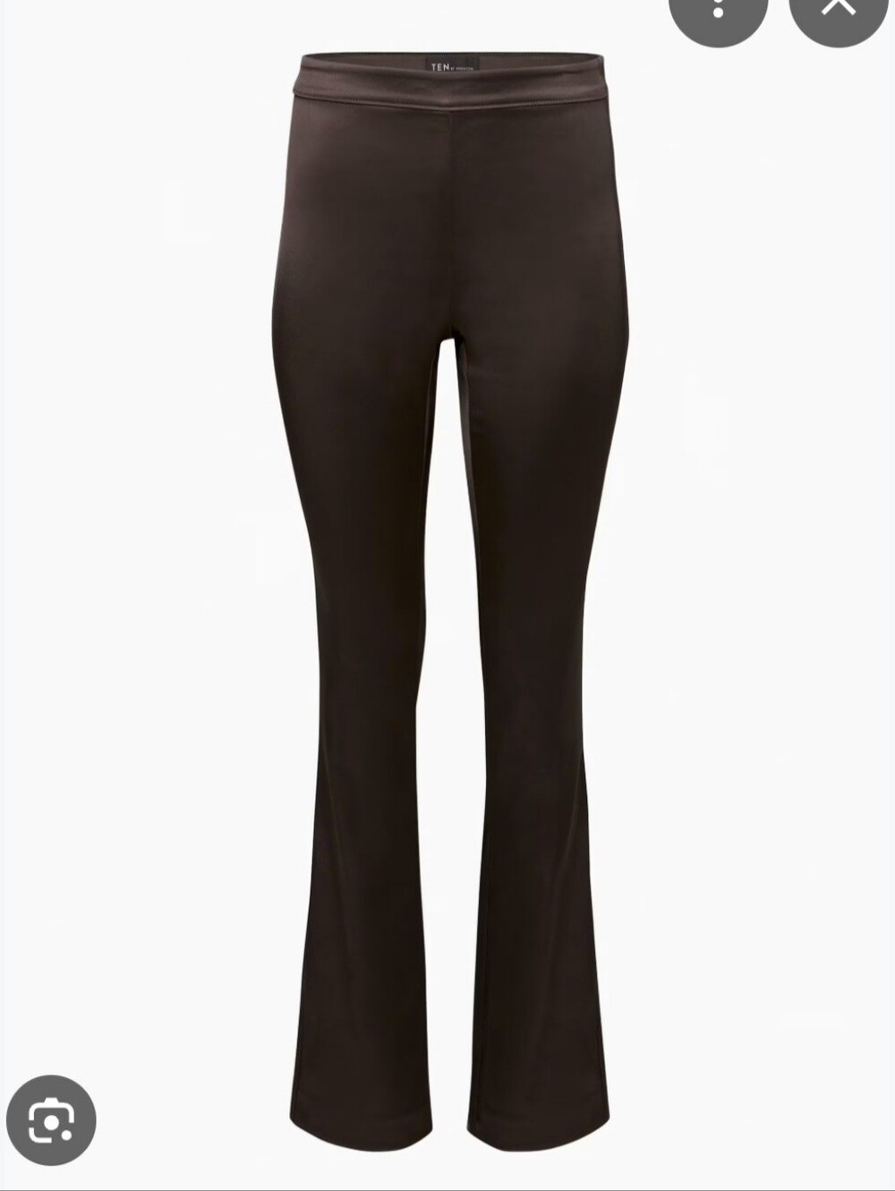 Babaton Sundance Brown Satin Pant